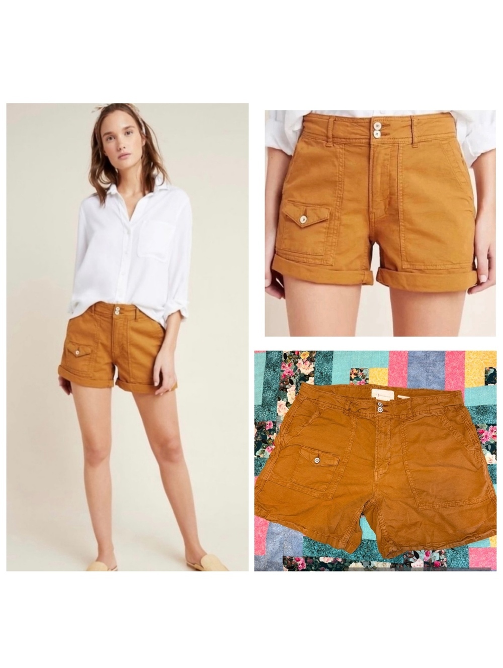 Maeve Anthropology “The Wanderer” Linen Blend Summer Shorts Womans Size 30